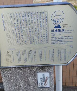PHOTO 川端康成・石坂洋次郎旧居跡(案内板)#1
